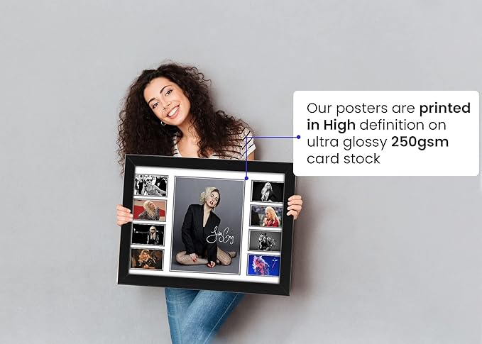 AllStarMedia Lady Gaga Autographed Collage Poster Print - Limited Edition Signed Memoribilla