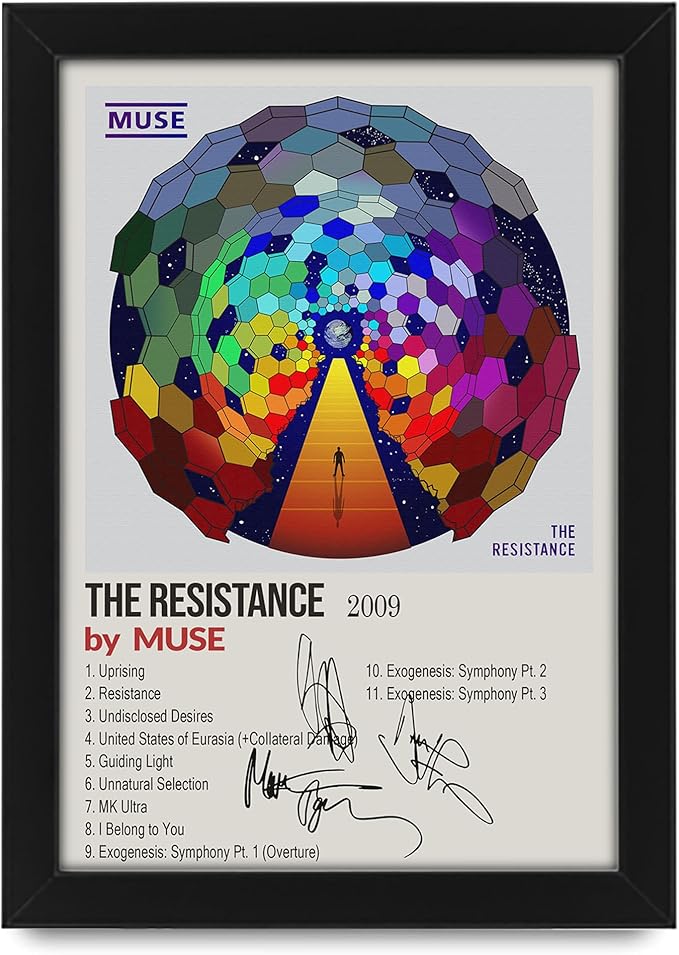 Muse The Resistance Signed Poster Print- Limited Edition Autograph Fan Gift – Collectible Memorabilia Merchandise