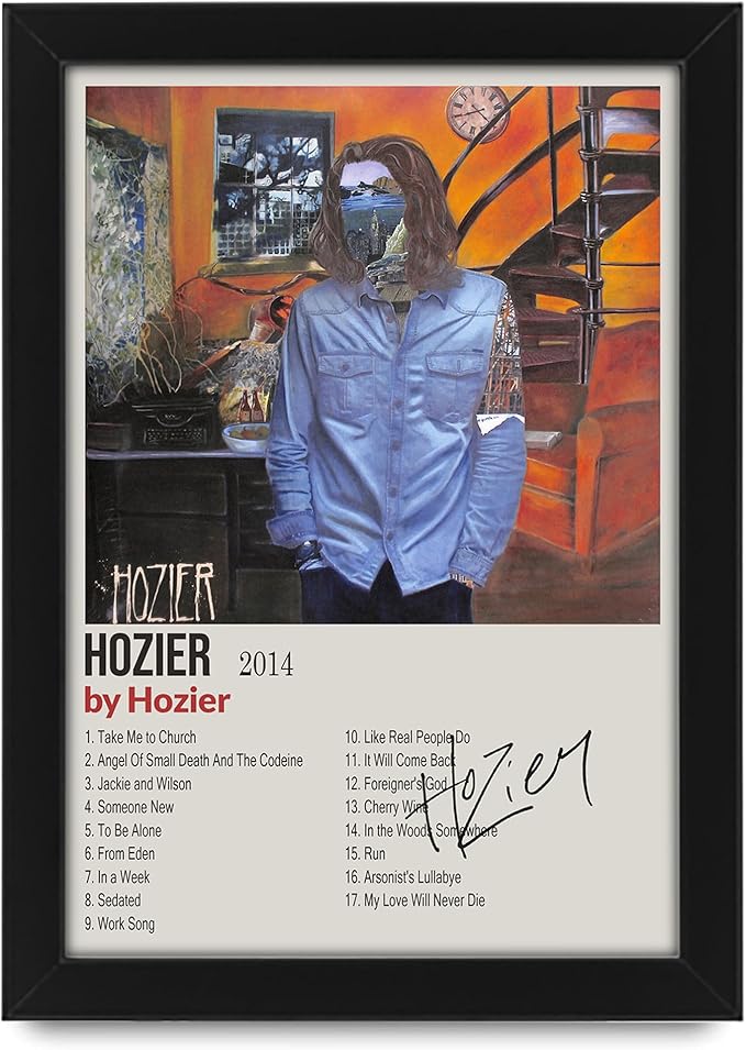 Hozier - Hozier Album Cover Signed Poster Print- Limited Edition Autograph Fan Gift – Collectible Memorabilia Merchandise