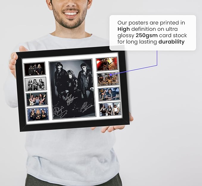 Motorhead Signed Poster Print- Limited Edition Autograph Fan Gift – Collectible Memorabilia Merchandise