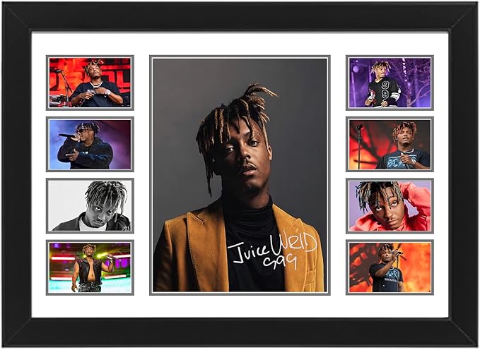 AllStarMedia Juice WRLD Autographed Collage Poster Print - Limited Edition Music Poster for Fans