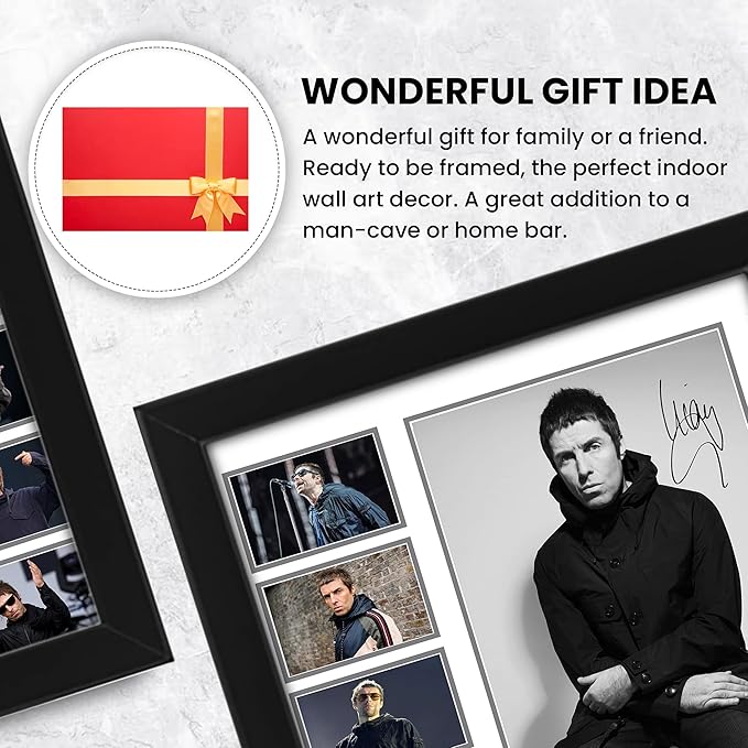 AllStarMedia Liam Gallagher Autograph Collage Poster Print - Limited Edition Signed Poster - A Unique Gift for the Fan Or Collector