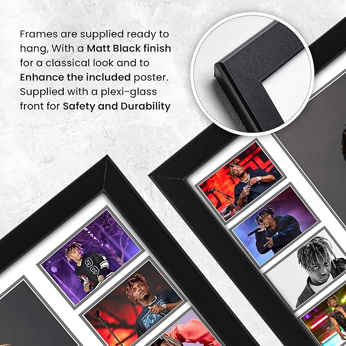 AllStarMedia Juice WRLD Autographed Collage Poster Print - Limited Edition Music Poster for Fans