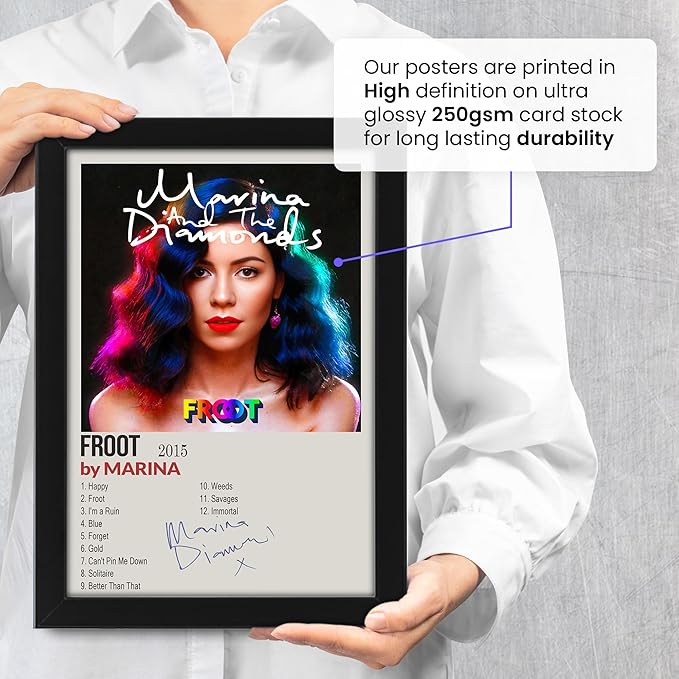 Marina Froot Signed Poster Print- Limited Edition Autograph Fan Gift – Collectible Memorabilia Merchandise