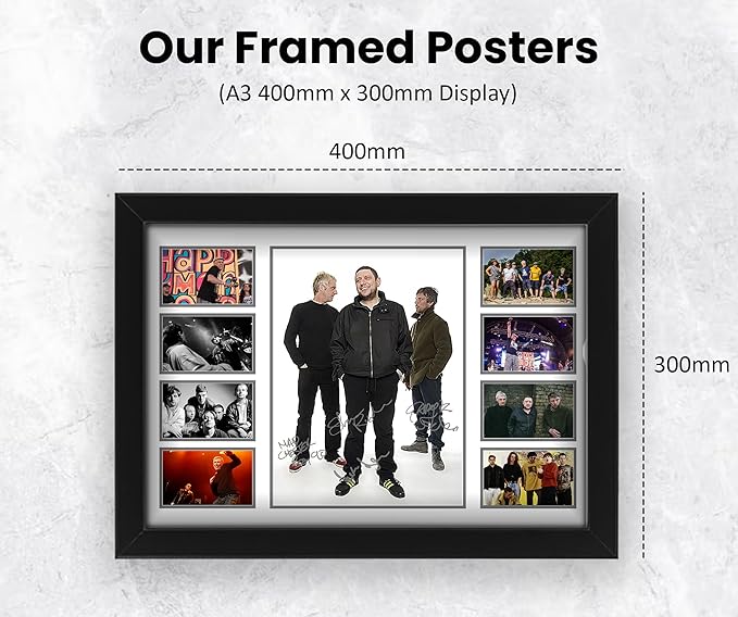 Happy Mondays Signed Poster Print- Limited Edition Autograph Fan Gift – Collectible Memorabilia Merchandise