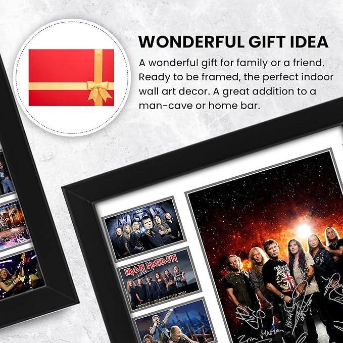 Iron Maiden Signed Poster Print- Limited Edition Autograph Fan Gift – Collectible Memorabilia Merchandise