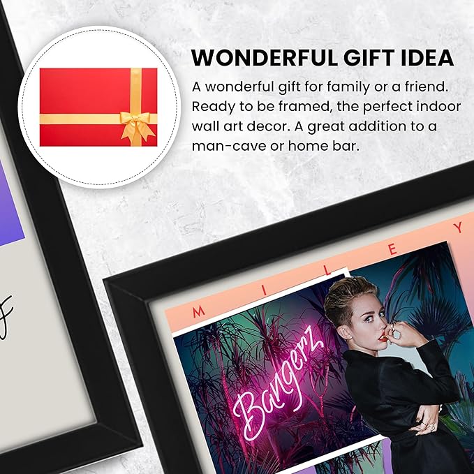 Miley Cyrus Bangers Album Cover Signed Poster Print- Limited Edition Autograph Fan Gift – Collectible Memorabilia Merchandise