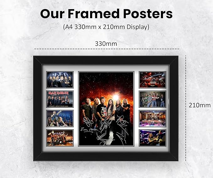 Iron Maiden Signed Poster Print- Limited Edition Autograph Fan Gift – Collectible Memorabilia Merchandise