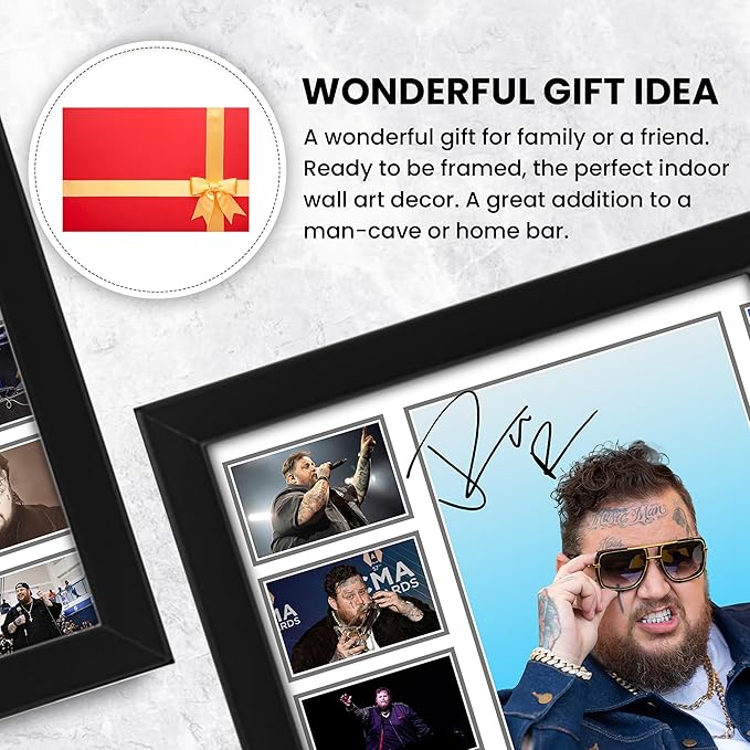 Jelly Roll Signed Poster – Limited Edition Collectible for Fans – Autographed Music Memorabilia