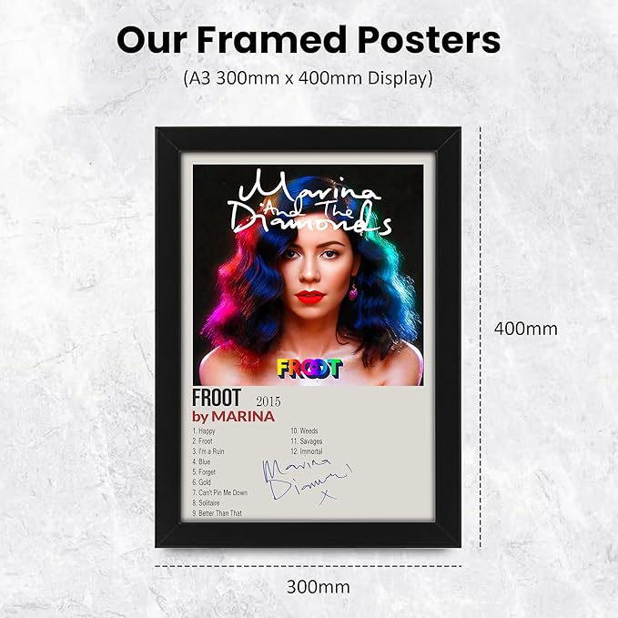 Marina Froot Signed Poster Print- Limited Edition Autograph Fan Gift – Collectible Memorabilia Merchandise