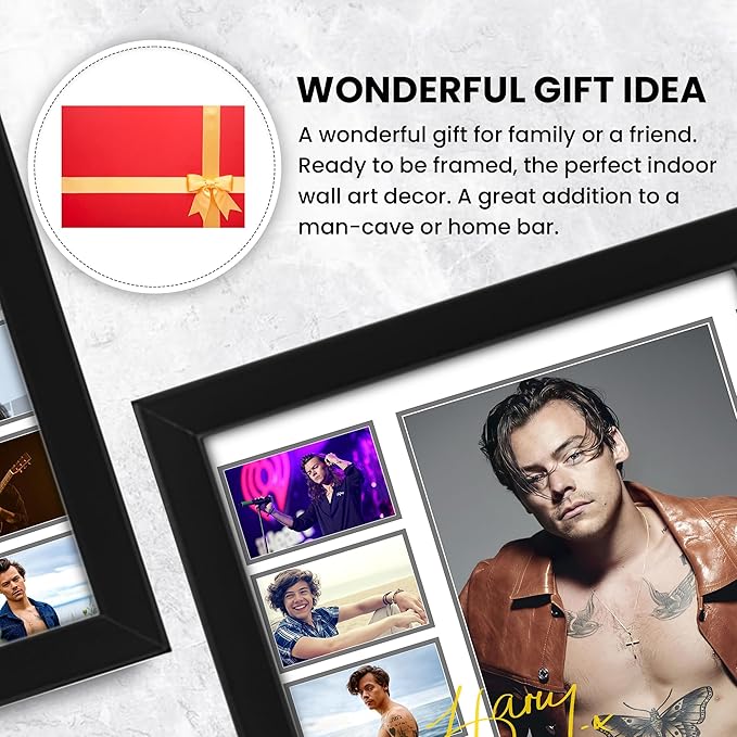 Harry Styles Signed Poster Print- Limited Edition Autograph Fan Gift – Collectible Memorabilia Merchandise Music Artist