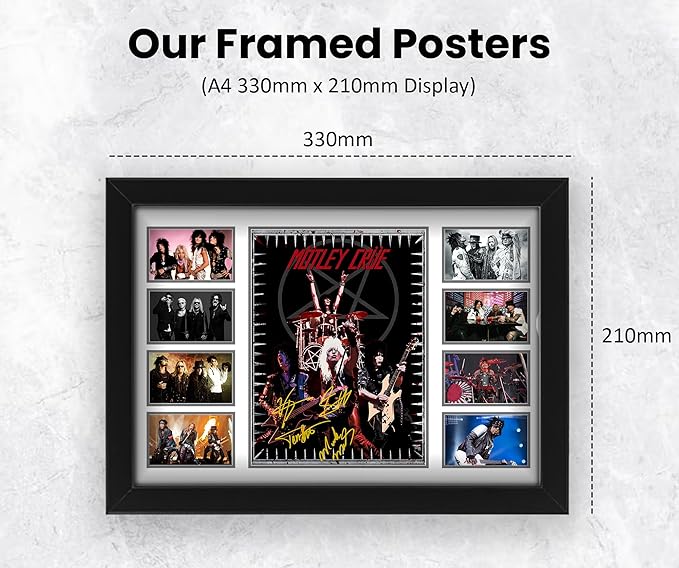 Motley Crue Signed Poster Print- Limited Edition Autograph Fan Gift – Collectible Memorabilia Merchandise