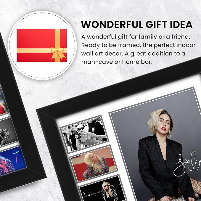 AllStarMedia Lady Gaga Autographed Collage Poster Print - Limited Edition Signed Memoribilla