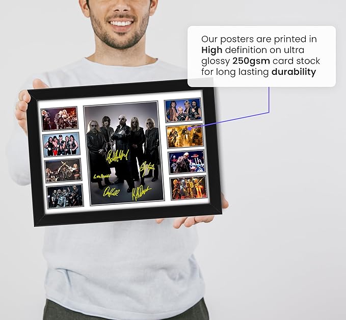 Judas Priest Signed Poster Print- Limited Edition Autograph Fan Gift – Collectible Memorabilia Merchandise Music Band