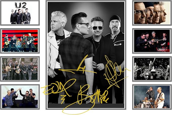 AllStarMedia U2 Signed Poster, Memorabilia - Collectible Merchandise & Gifts