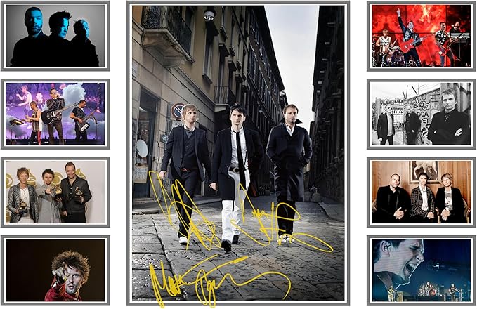 AllStarMedia Muse Band Signed Print Poster - Exclusive Collectible | Autographed Album Art Display for Fans