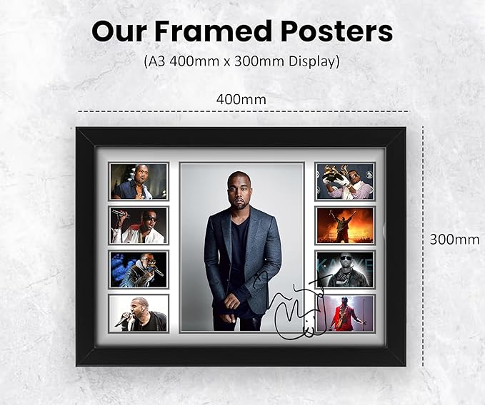 AllStarMedia Kanye West Signed Poster Print - Limited Edition Autograph Fan Merch
