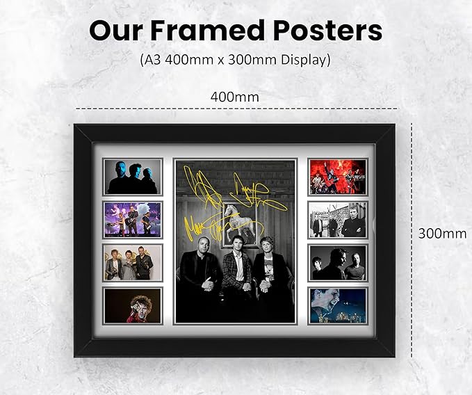 AllStarMedia Muse Band Signed Print Poster - Exclusive Collectible | Autographed Album Art Display for Fans