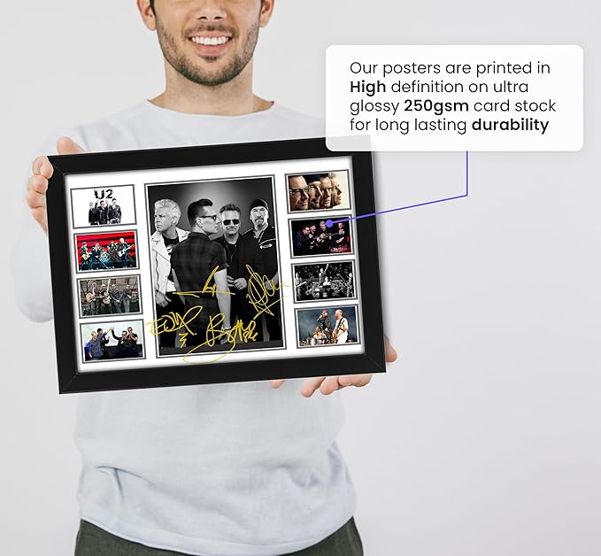 AllStarMedia U2 Signed Poster, Memorabilia - Collectible Merchandise & Gifts