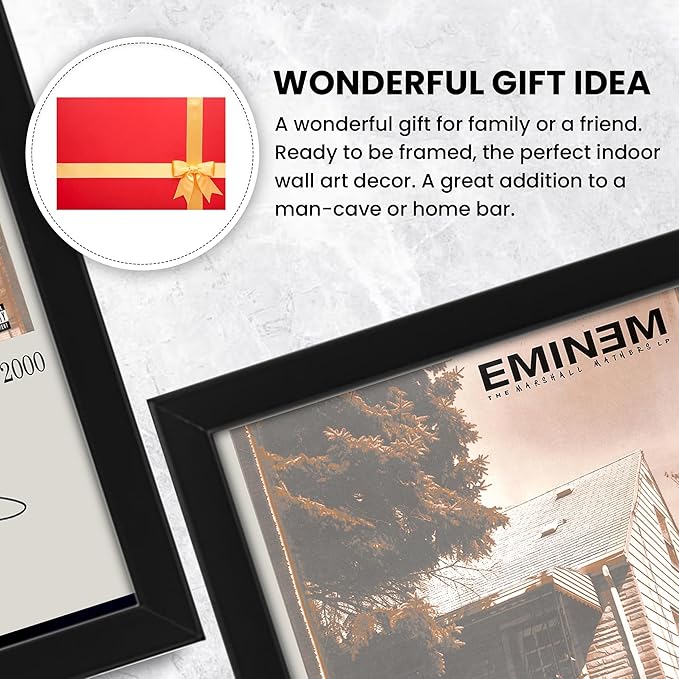 Eminem The Marshall Mathers LP Signed Poster Print- Limited Edition Autograph Fan Gift – Collectible Memorabilia Merchandise