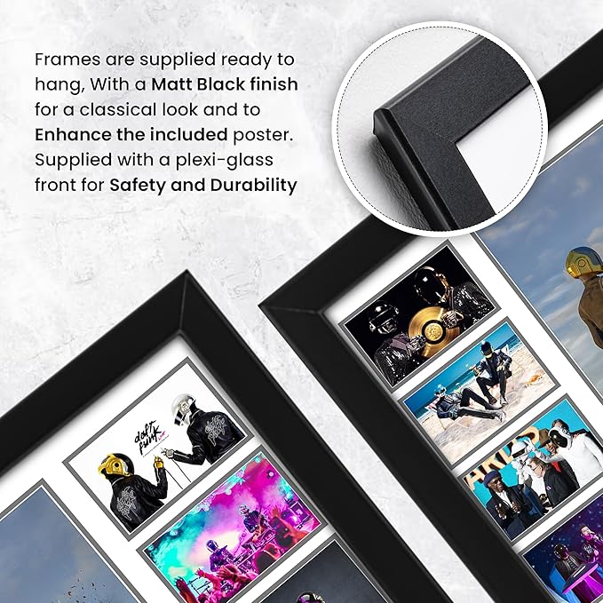 Daft Punk Signed Poster Print- Limited Edition Autograph Fan Gift – Collectible Memorabilia Merchandise