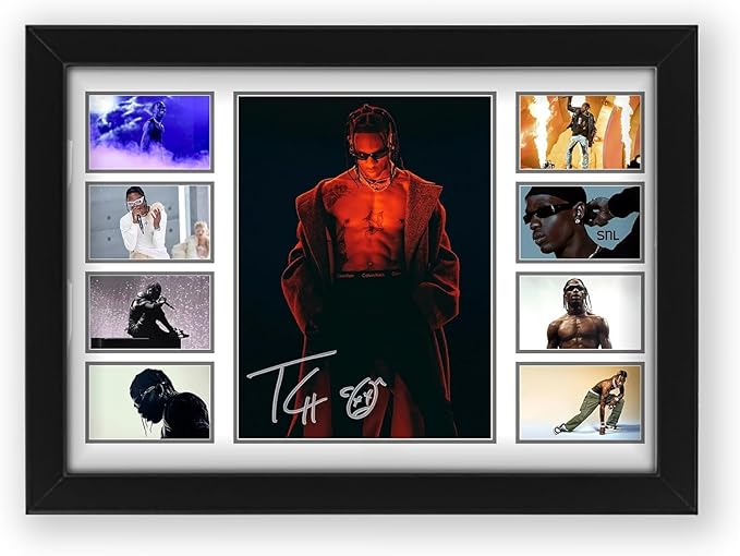 Travis Scott Signed Poster Print- Limited Edition Autograph Fan Gift – Collectible Memorabilia Merchandise