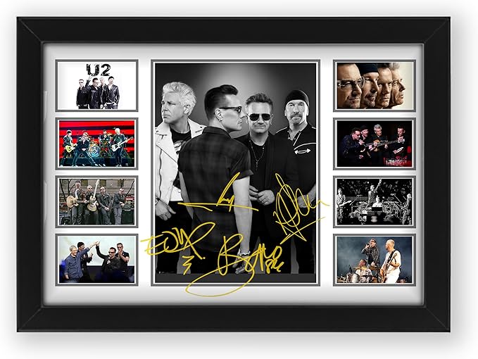 AllStarMedia U2 Signed Poster, Memorabilia - Collectible Merchandise & Gifts
