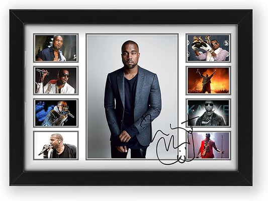 AllStarMedia Kanye West Signed Poster Print - Limited Edition Autograph Fan Merch