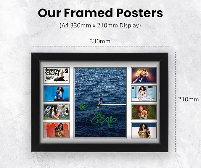 SZA Signed Poster Print- Limited Edition Autograph Fan Gift – Collectible Memorabilia Merchandise Music Band Artist