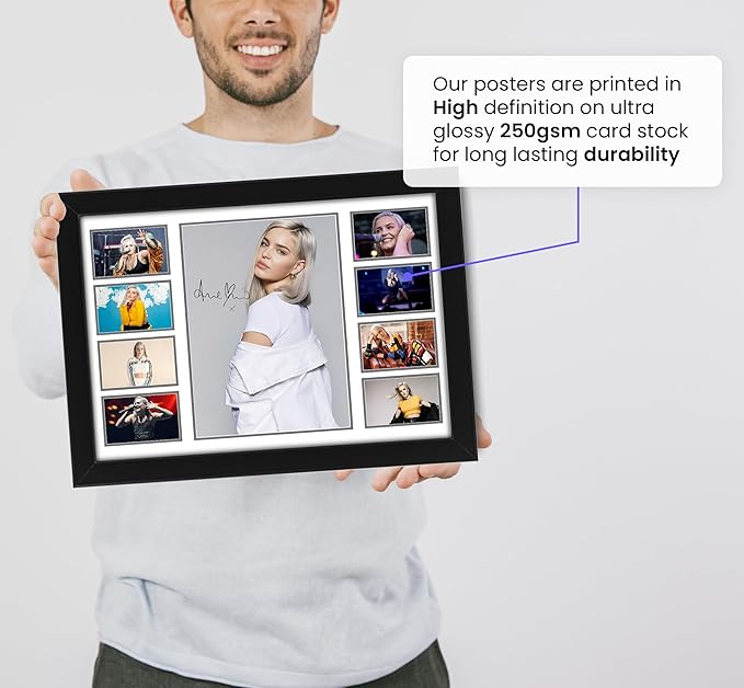 Anne-Marie Singer-songwriter Signed Poster Print- Limited Edition Autograph Fan Gift – Collectible Memorabilia Merchandise