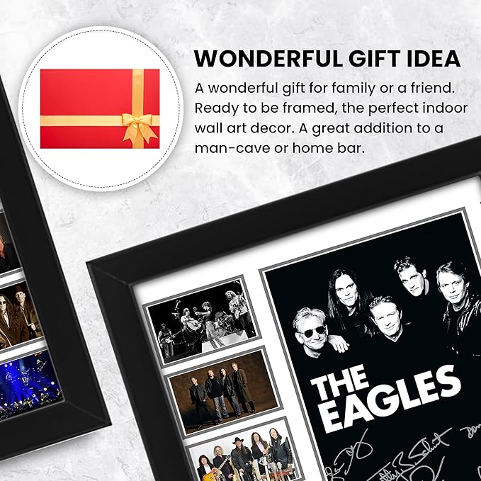 AllStarMedia The Eagles Signed Poster, Exclusive Collectible | Autographed Album Art Display for Fans