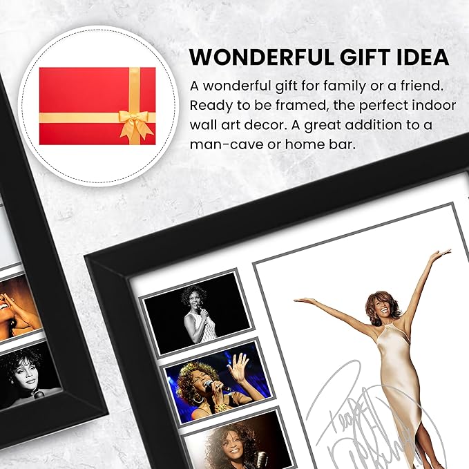 AllStarMedia Whitney Houston Musical Signed Print Poster - Iconic Art for Music Lovers,