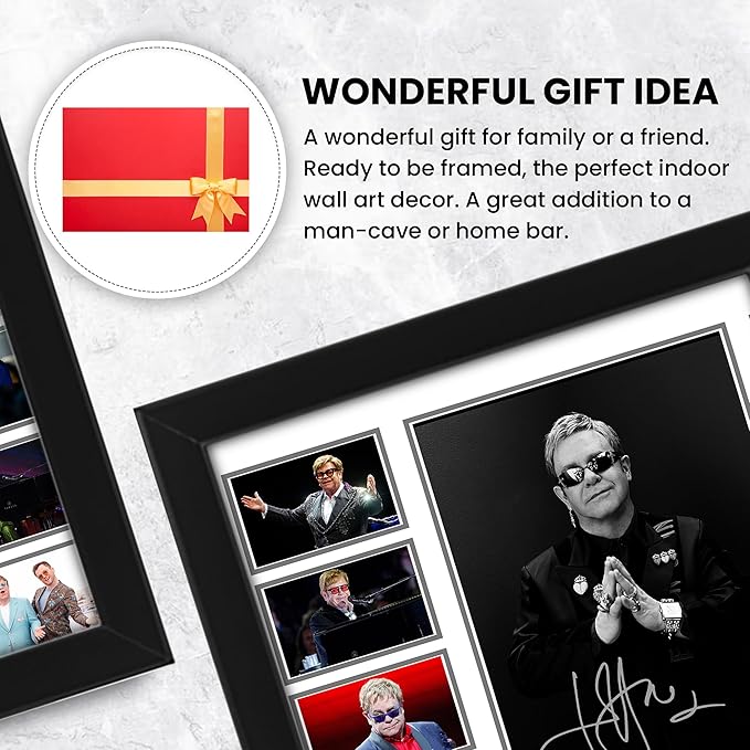 AllStarMedia Elton John Signed Print Poster - Iconic Singer, Wall Art Merchandise, Limited Edition Collectible