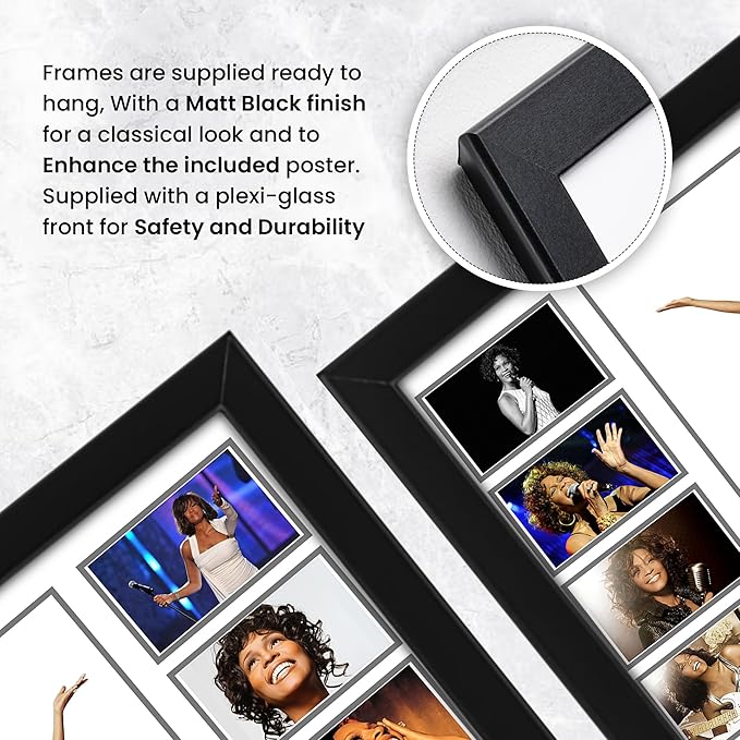 AllStarMedia Whitney Houston Musical Signed Print Poster - Iconic Art for Music Lovers,