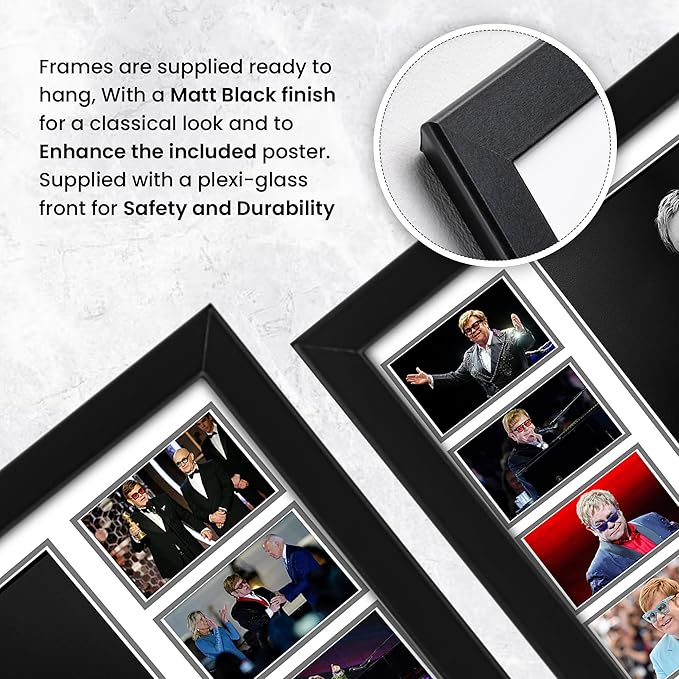 AllStarMedia Elton John Signed Print Poster - Iconic Singer, Wall Art Merchandise, Limited Edition Collectible