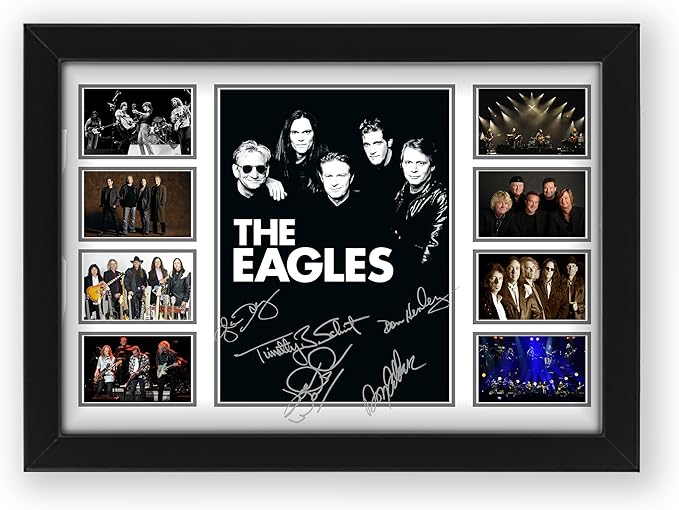 AllStarMedia The Eagles Signed Poster, Exclusive Collectible | Autographed Album Art Display for Fans