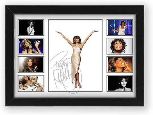 AllStarMedia Whitney Houston Musical Signed Print Poster - Iconic Art for Music Lovers,