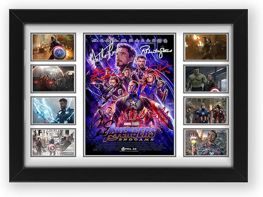 AllStarMedia Avengers Endgame Signed Print Poster - Limited Edition Marvel Art, Gift for Movie Fans