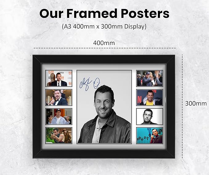 Adam Sandler Signed Poster Print - Limited Edition Autograph Fan Gift - Collectible Memorabilia Merchandise for Fans of the Iconic American Actor and Comedian