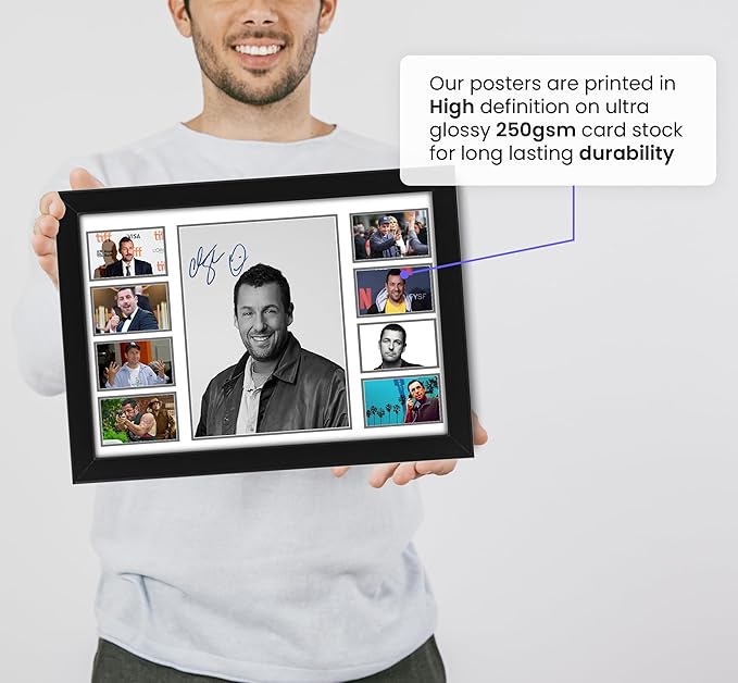 Adam Sandler Signed Poster Print - Limited Edition Autograph Fan Gift - Collectible Memorabilia Merchandise for Fans of the Iconic American Actor and Comedian