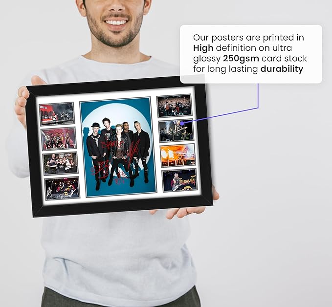 Sum 41 Rock Band Signed Poster Print- Limited Edition Autograph Fan Gift – Collectible Memorabilia Merchandise