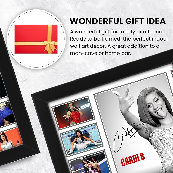 Cardi B Signed Poster Print- Limited Edition Autograph Fan Gift – Collectible Memorabilia Merchandise
