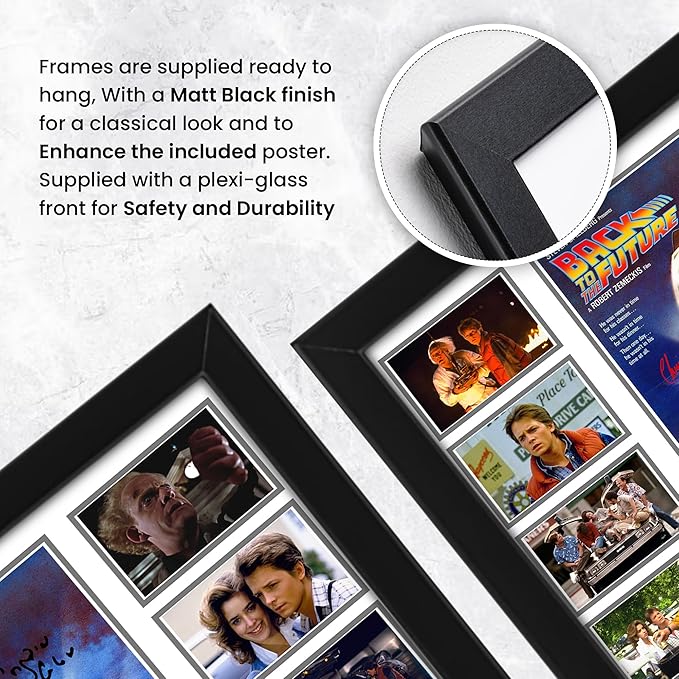 AllStarMedia Back to the Future Movie Signed Print Poster - Limited Edition Wall Art for Fans, Autographed by the Stars