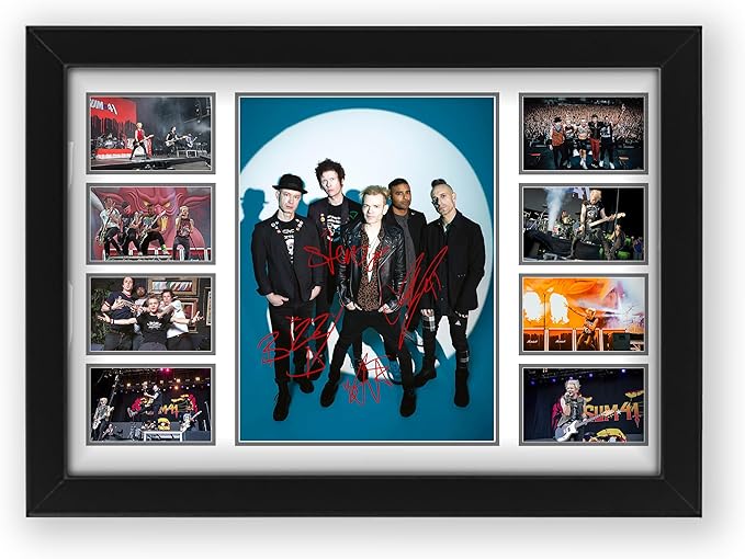 Sum 41 Rock Band Signed Poster Print- Limited Edition Autograph Fan Gift – Collectible Memorabilia Merchandise