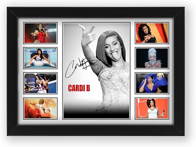 Cardi B Signed Poster Print- Limited Edition Autograph Fan Gift – Collectible Memorabilia Merchandise