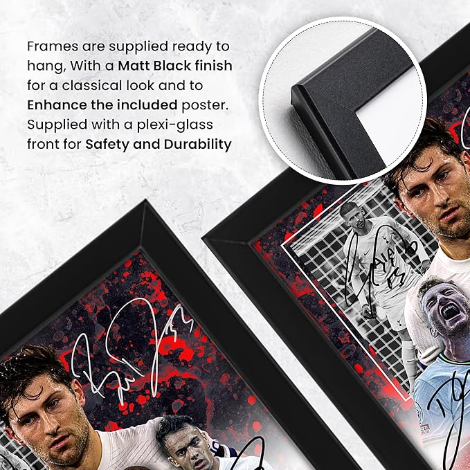 Tottenham Hotspur Football Club 2024-25 Stars Merchandise Signed Poster Print- Limited Edition Autograph Football Fan Gift – Collectible Memorabilia, Spurs FC Signed