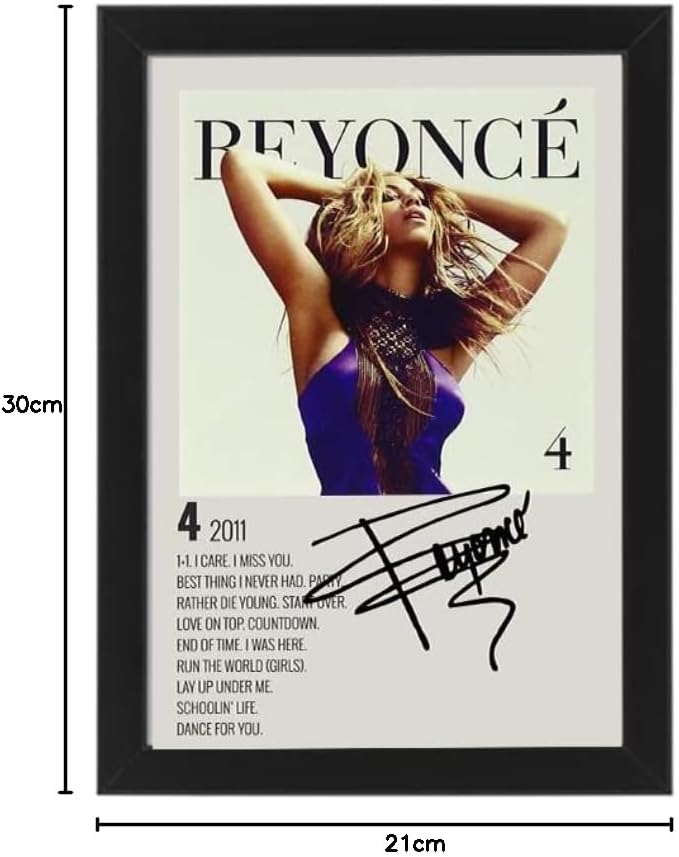 Beyonce Album Cover Signed Poster - Autographed Print Gift, Fan Merchandise Display