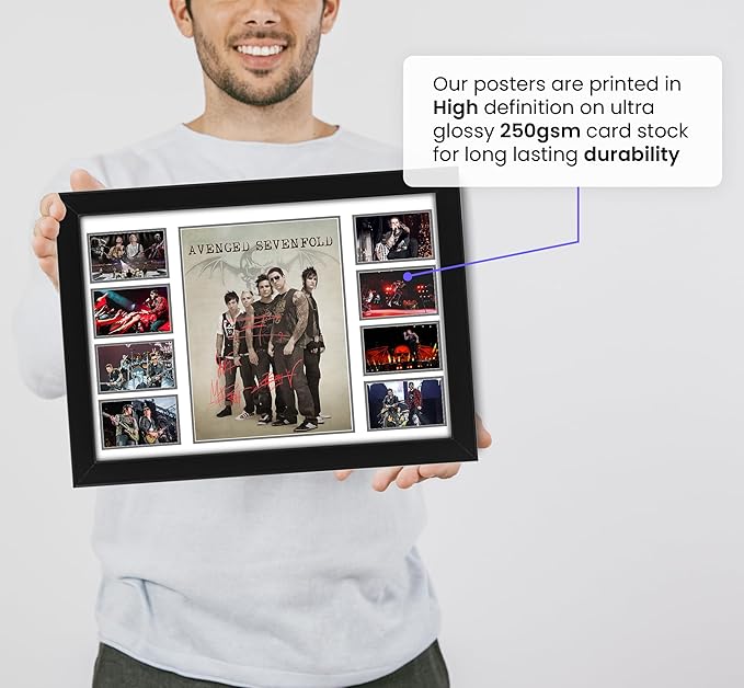 Avenged Sevenfold Signed Poster Print- Limited Edition Autograph Fan Gift – Collectible Memorabilia Merchandise