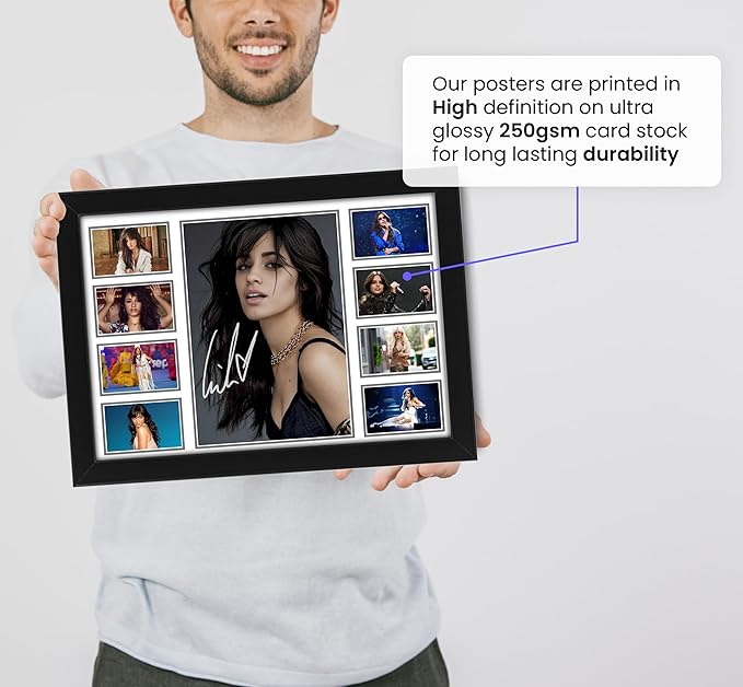 Camila Cabello Signed Poster Print- Limited Edition Autograph Fan Gift – Collectible Memorabilia Merchandise