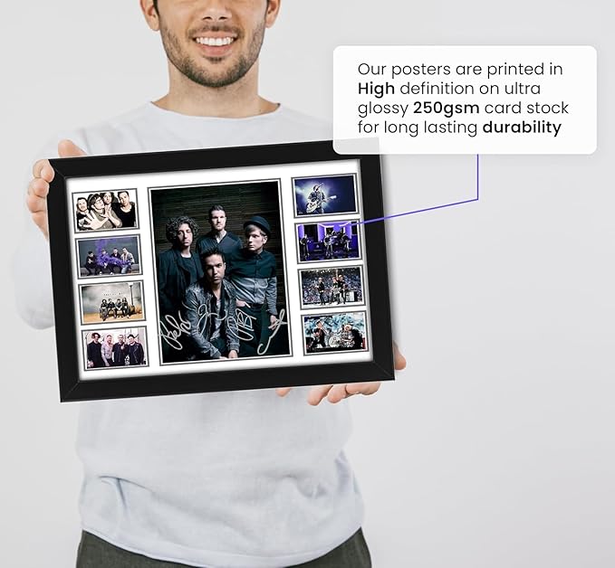 AllStarMedia Fall Out Boy Limited Edition Autograph Print, Signed Fan Merchandise